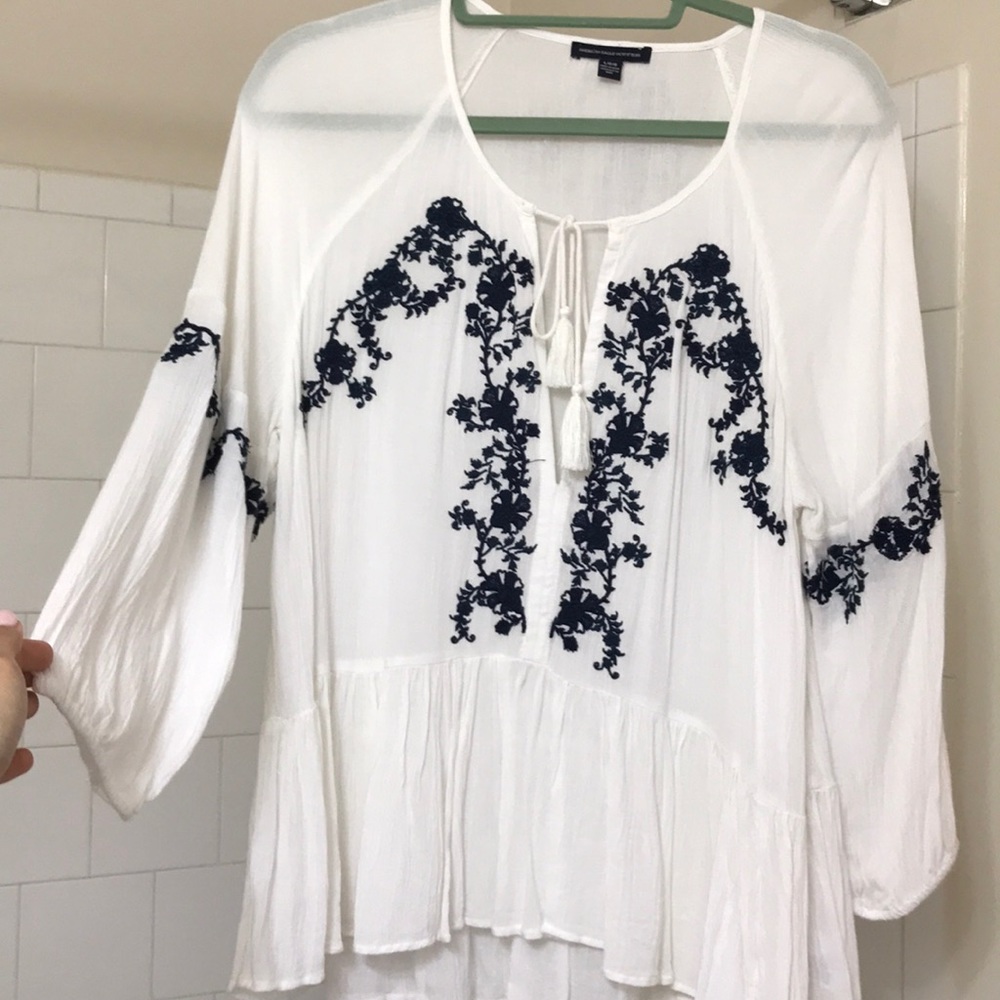 Worn once or twice, long sleeve top